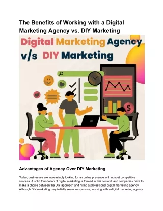 The Benefits of Working with a Digital Marketing Agency vs