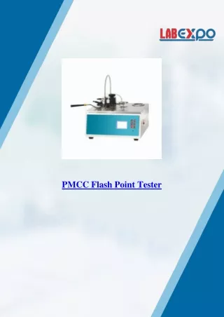 PMCC Flash Point Tester 52-CFP100