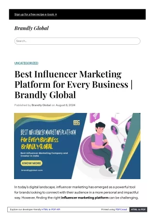 Best Influencer Marketing Platform for Every Business