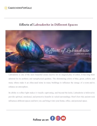 Effects of Labradorite in Different Spaces.docx