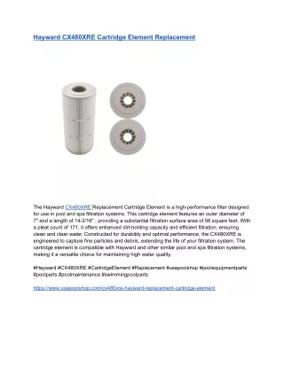 Hayward CX480XRE Cartridge Element Replacement