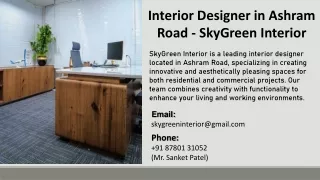 Interior Designer in Ashram Road - SkyGreen Interior