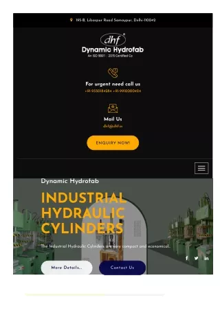 How Hydraulic Cylinders Improve Productivity in Manufacturing
