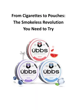 From Cigarettes to Pouches_ The Smokeless Revolution You Need to Try.docx