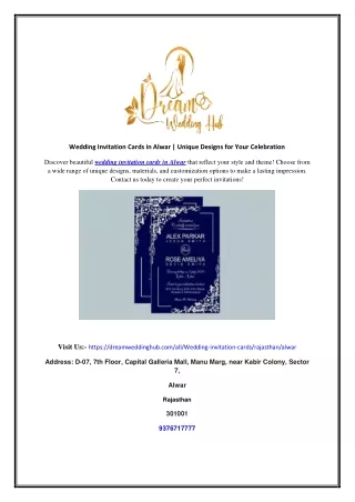 Wedding Invitation Cards in Alwar | Unique Designs for Your Celebration