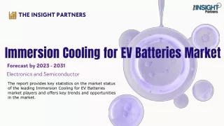 Immersion Cooling for EV Batteries Market Size by 2030