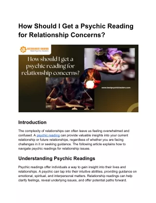 How Should I Get a Psychic Reading for Relationship Concerns_