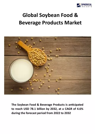 Global Soybean Food & Beverage Products Market