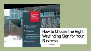 How to Choose the Right Wayfinding Sign for Your Business