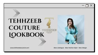 Tehhzeeb Couture The Ultimate Destination for Indo-Western Ladies Outfits