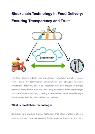 Blockchain Technology in Food Delivery_ Ensuring Transparency and Trust (1)