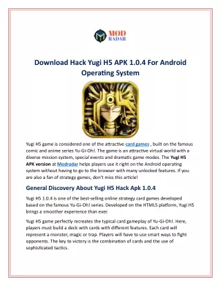 Download Hack Yugi H5 APK 1.0.4 For Android Operating System