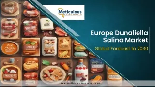 Europe Dunaliella Salina Market to Reach $27.1 Million by 2030