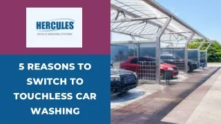 5 Reasons to Switch to Touchless Car Washing