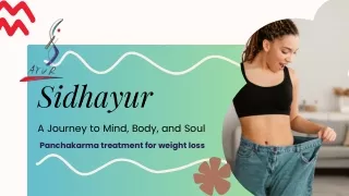 Effective Panchakarma Treatments for Weight Loss