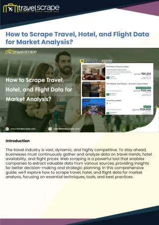 How to Scrape Travel, Hotel, and Flight Data for Market Analysis