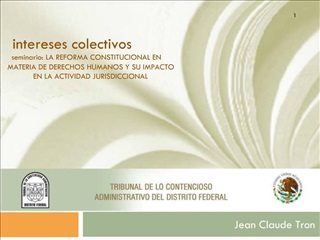 Intereses colectivos seminario: LA REFORMA CONSTITUCIONAL EN MATERIA DE DERECHOS HUMANOS Y SU IMPACTO EN LA ACTIVIDAD JU