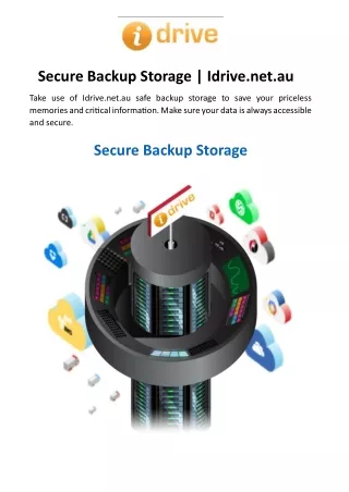 Secure Backup Storage  Idrive.net.au