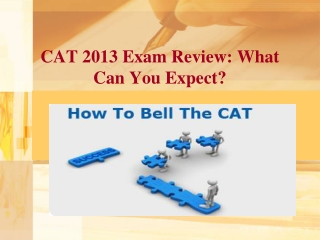 CAT 2013 Review