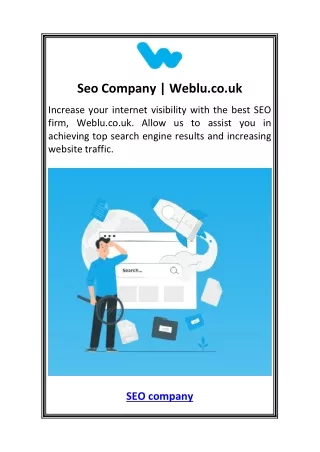 Seo Company  Weblu.co.uk