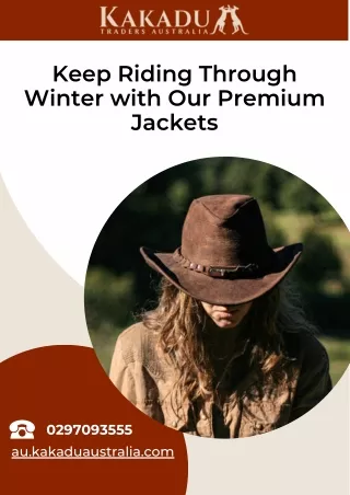 Keep Riding Through Winter with Our Premium Jackets