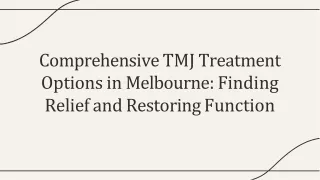 TMJ Treatment Melbourne