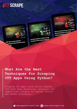 What Are the Best Techniques for Scraping OTT Apps Using Python