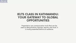 IELTS Preparation in Kathmandu Your Path to Success with Edwise