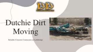 Trusted Concrete Contractors in Lethbridge - Dutchie Dirt Moving