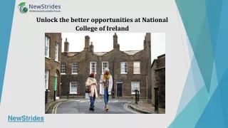 Unlock the better opportunities at National College of Ireland