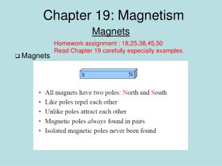 Chapter 19: Magnetism