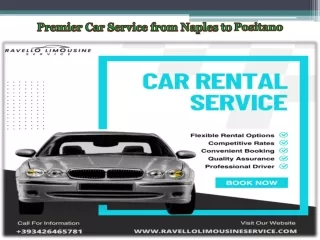 Premier Car Service from Naples to Positano