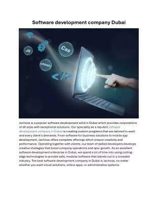 software development company dubai