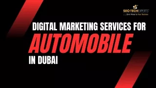 Digital Marketing Services Automobile Dubai