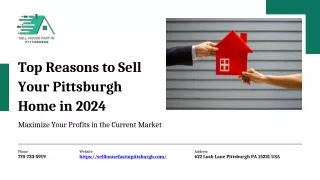 We Buy Houses Pittsburgh – Top Reasons to Sell in 2024