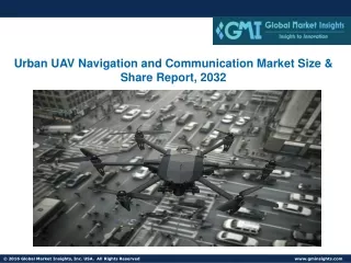 Urban UAV Navigation and Communication Market Size & Share Report, 2032