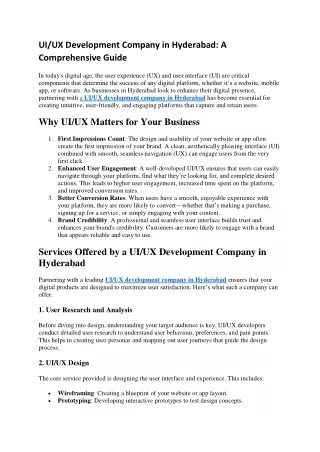 UI/ UX Development company in hyderabad - pdf