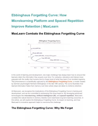 Ebbinghaus Forgetting Curve_ How Microlearning Platform and Spaced Repetition Improve Retention _ MaxLearn