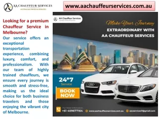 Looking for a premium Chauffeur Service in Melbourne