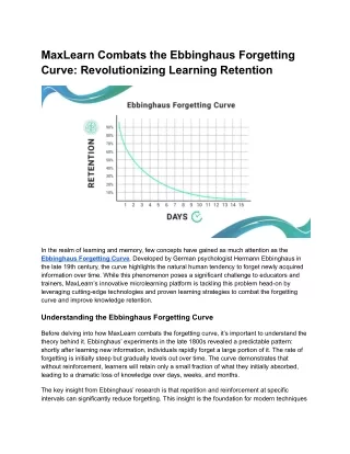 MaxLearn Combats the Ebbinghaus Forgetting Curve_ Revolutionizing Learning Retention