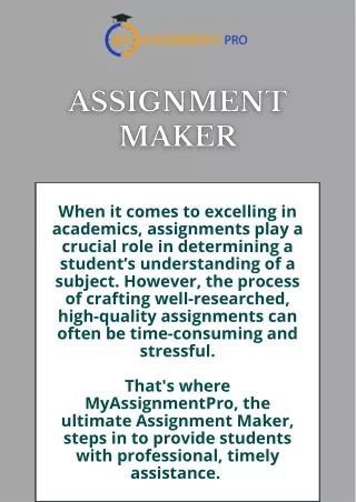 Assignment Maker