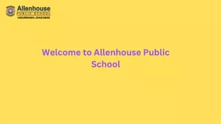 CBSE Schools in UP 2025-26 | Allenhouse Public School |  91-6390907005