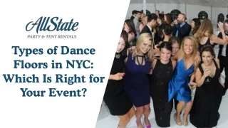 Types of Dance Floors in NYC Which Is Right for Your Event