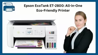 Epson EcoTank ET-2800 All-in-One Eco-Friendly Printer