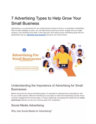 7 Advertising Types to Help Grow Your Small Business