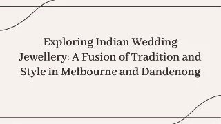 Exquisite Indian Wedding Jewellery in Melbourne and Dandenong