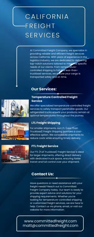 California Freight Services Committed Freight Company (1)