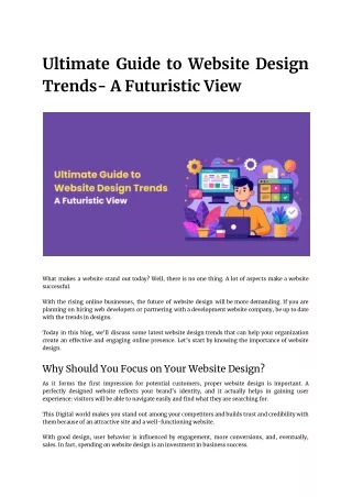 Ultimate Guide to Website Design Trends in 2024