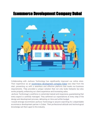 Ecommerce Development Company Dubai