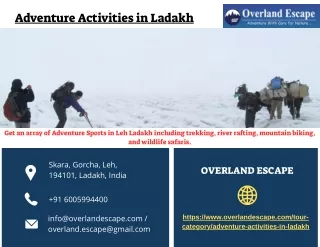 Adventure Activities in Ladakh